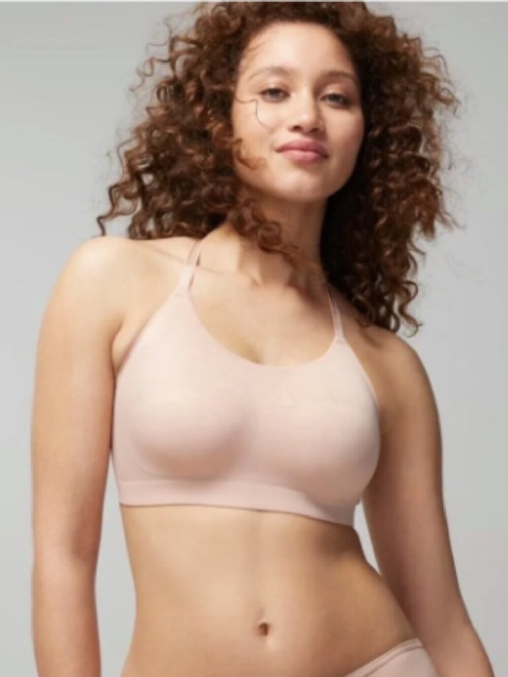 Soma Bra Enbliss Luxe Adjustable Bralette Bra Nude Beige Hush sz L